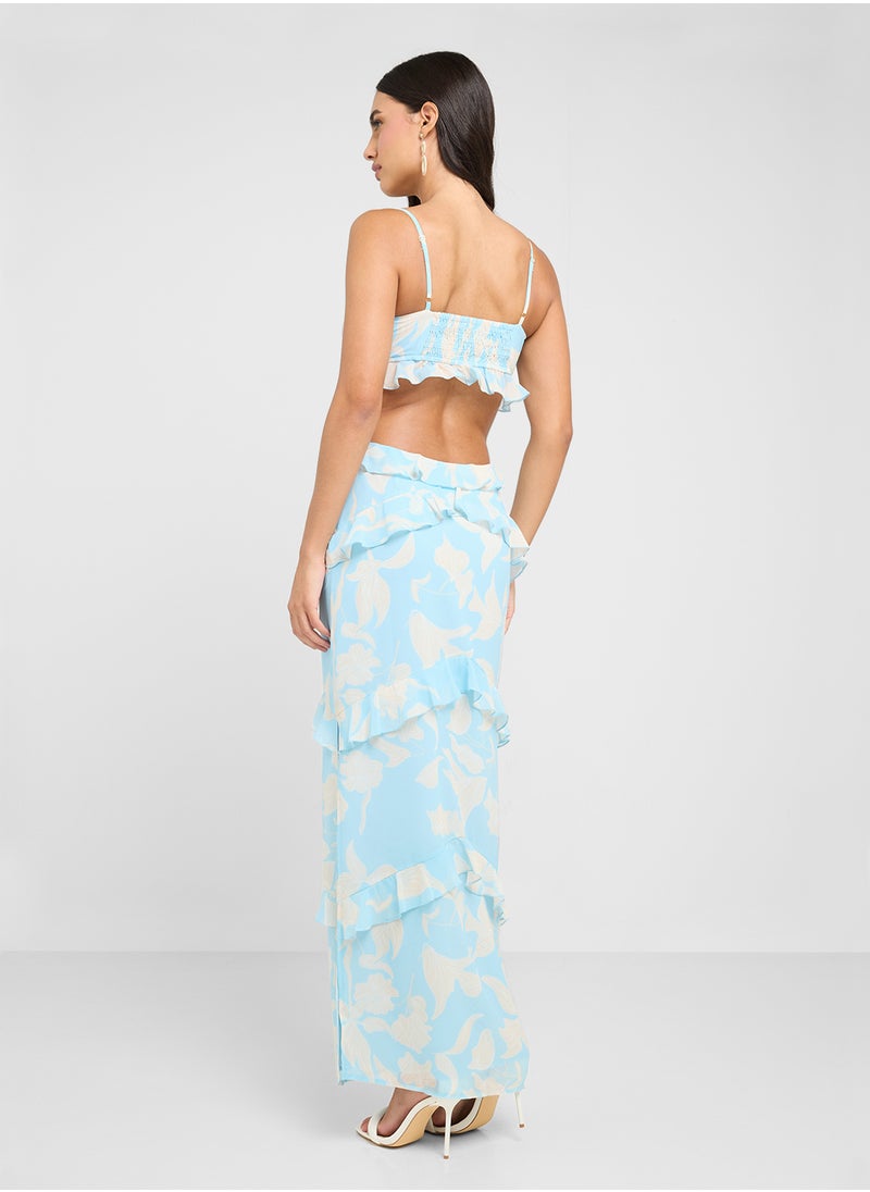 PRETTY LAVISH - Strappy Cut Out Maxi Dress - Image 1