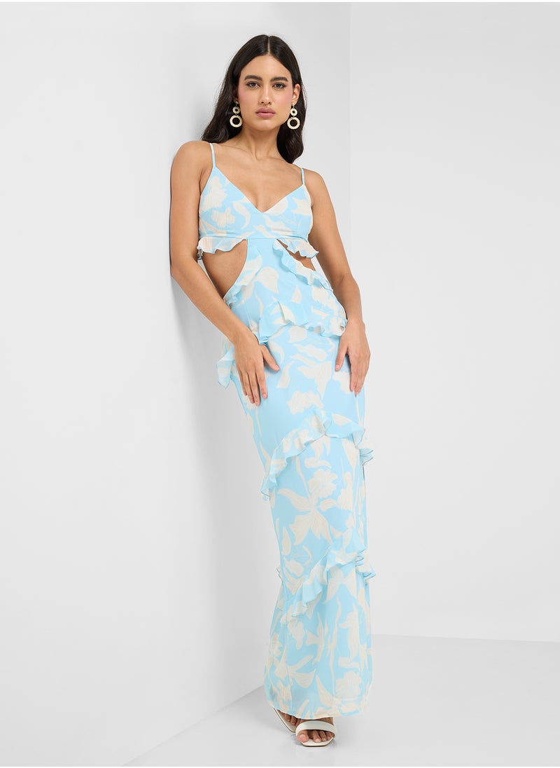 PRETTY LAVISH - Strappy Cut Out Maxi Dress - Image 1
