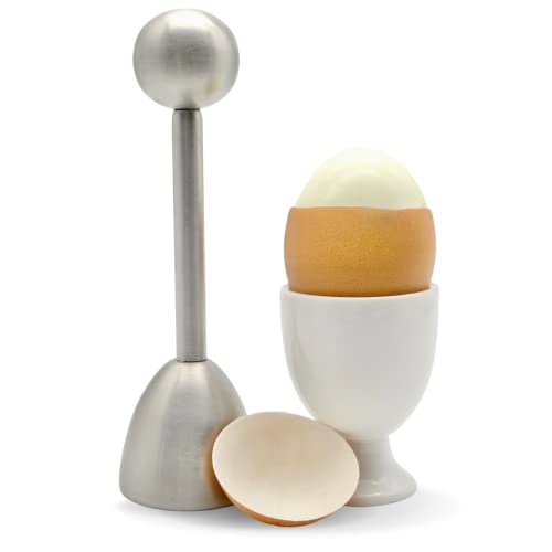 ICO Stainless Steel Egg Topper and Perfect Egg Opener for Soft Boiled Eggs, Egg Cracker for Hard Boiled Eggs - Image 1