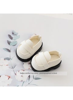 Generic Generation One And Two Rab Cloth Pendant Clothes Labubu Blind Box Keychain Vinyl Doll Sweater Suit Fisherman Hat Shoes-Specifications:Suitable For Pendant First Generation And Second Generation-Color:White Uniform Leather Shoes  - Image 1