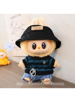 Generic Generation One And Two Rab Cloth Pendant Clothes Labubu Blind Box Keychain Vinyl Doll Sweater Suit Fisherman Hat Shoes-Specifications:Suitable For Pendant First Generation And Second Generation-Color:White Uniform Leather Shoes  - Image 5