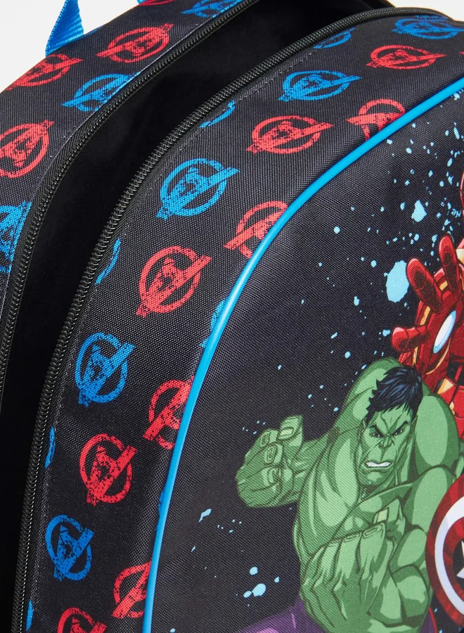 MARVEL Marvel Avengers Print Backpack with Adjustable Straps and Zip Closure - 45x33x14 cm