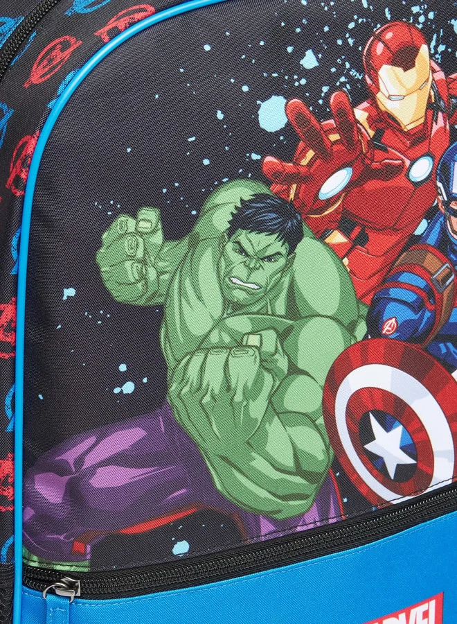MARVEL Marvel Avengers Print Backpack with Adjustable Straps and Zip Closure - 45x33x14 cm