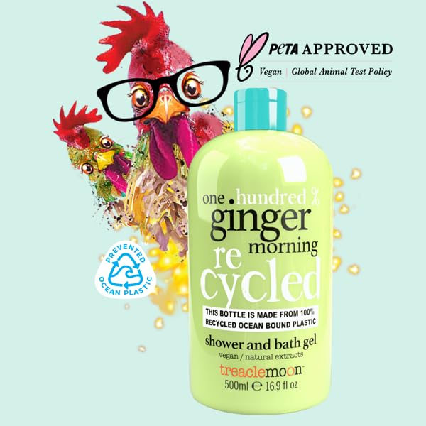 Treaclemoon ONE GINGER Shower & Bath Gel with Natural GINGER Extracts - 500 ml | Paraben Free | Vegan Friendly | Cruelty Free | Suitable for all Skin Type - Image 3
