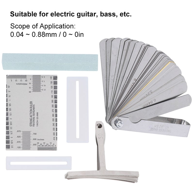 Guitar Tool Set Including Sander Radius Gauge String Action Ruler Fingerboard Guards - Image 5
