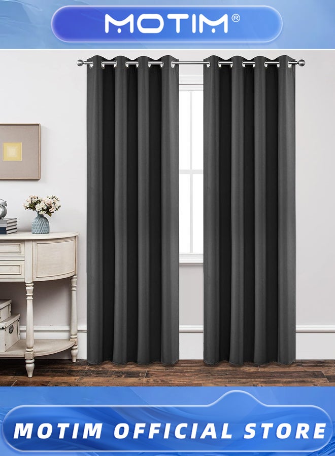 Motim 2 PCS Modern Shower Bathroom Curtain Elegant Living Room Curtains Extra Long Round Hole Curtain for Bedroom Door Curtains & Caravan Curtain & Study Room & Outdoor Garden & Balcony  - Image 3