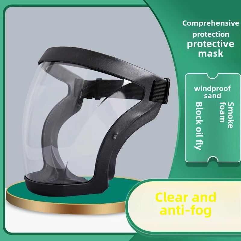 Generic Full Face Anti-Fog Safety Goggles Black frame transparent sheet