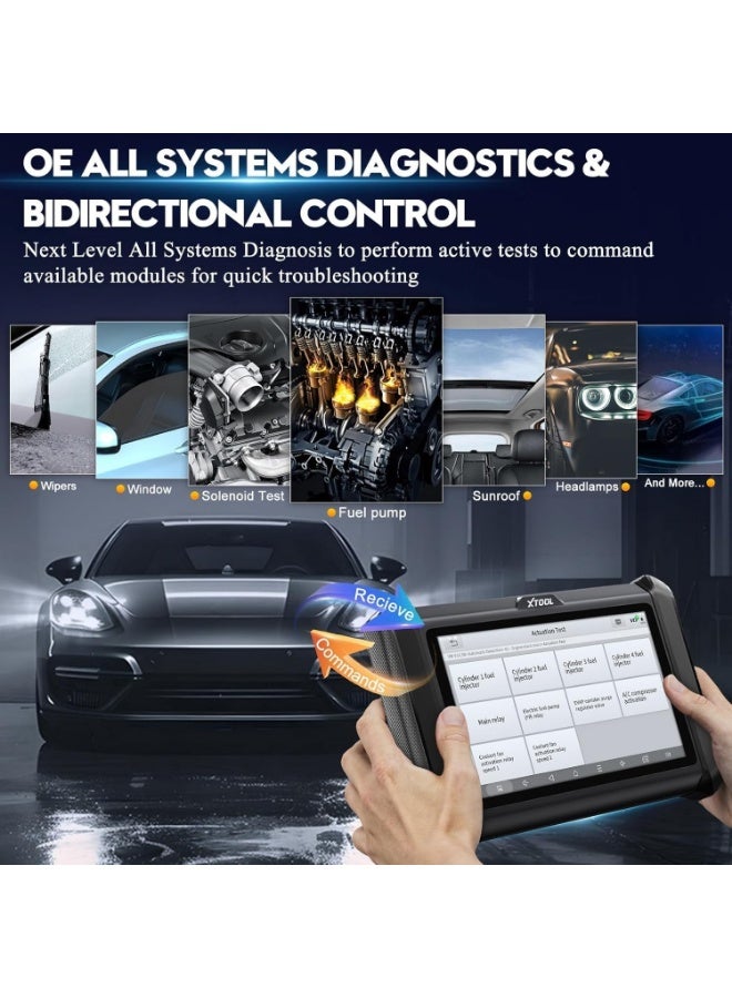 XTOOL D7W Wireless OBD2 Scanner, Bidirectional Car Diagnostic Tool with Online Coding, 4K+ Active Tests, Full System, 39+ Resets, V.A.G Guide, PMI, DoIP/CAN FD/FCA - Image 5