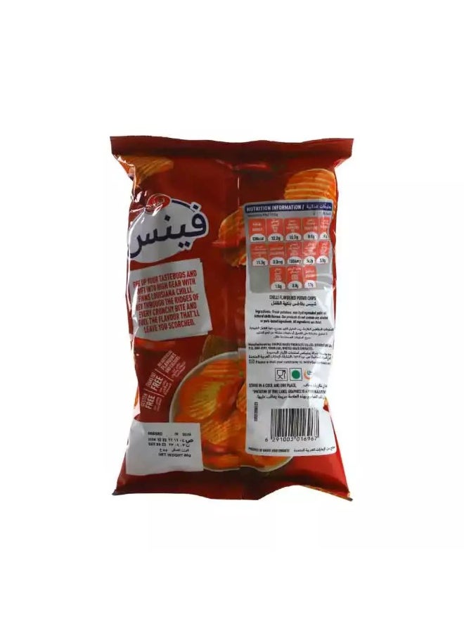 Tiffany Tiffany Finns Potato Chips with Chilli Flavour- 85gms  - Image 2