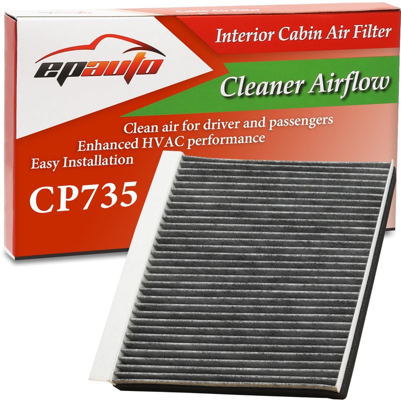 EPAuto CP735 CF10735 Cabin Air Filter Replacement for Kia Telluride Stinger K900 Hyundai Santa Fe Equus Genesis Sedan Genesis G80 GV80 G70 G90 GV70 Electrified G80 Fits 20092025