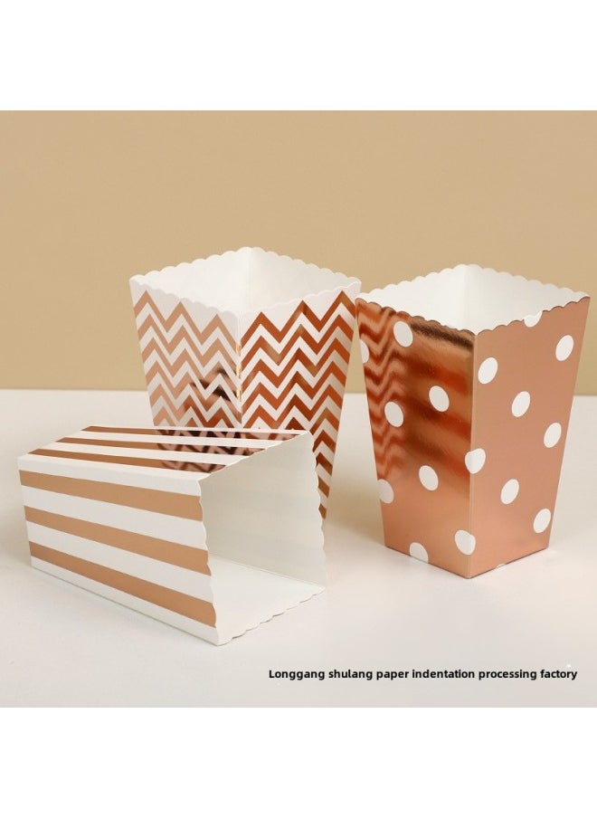 Generic - Long Harbor Spot Supply Popcorn Box Style Complete Delivery Period Fast Export European And American Quality-Color:Customized Special Shooting-Specifications:5*7*11.5cm Unfolded Size - Image 1
