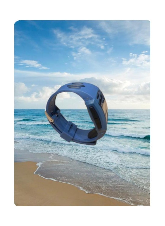 Lasika Digital watch with a strong plastic strap, blue  - Image 3