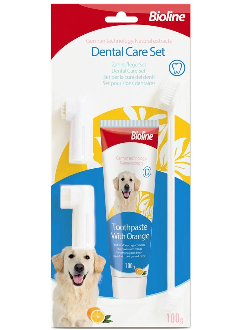 Bioline - Dental Care Set [Weight - 100g, Flavor - Orange] - Image 1