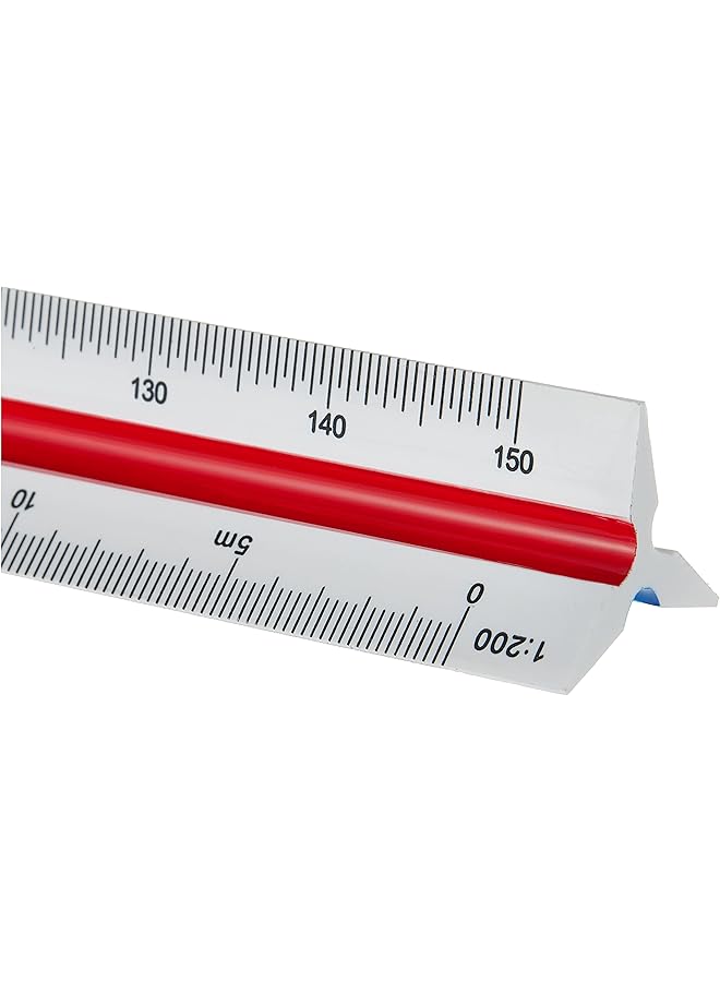 Deli Triangular Ruler 30 Cm Length Multicolour - Image 3