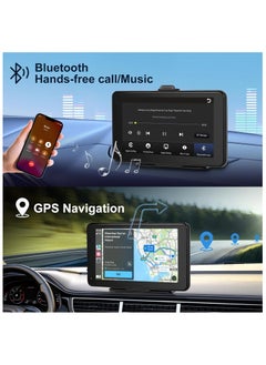 Portable 7-Inch IPS Touchscreen Car Stereo with Wireless Apple CarPlay, Android Auto, In-Dash Navigation, Bluetooth, Mirror Link, Voice Control, and FM/AUX Cable Connectivity - pzsku/Z935996943EF8F87C8879Z/45/_/1726069288/4661a60a-0a9d-4ed1-b71d-c8a8c4555a7e