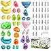 TOPNEW 32 Rock Climbing Holds Multi Size for Kids Adult Rock Wall Holds Climbing Rock Wall Grips for Indoor and Outdoor Playground Play Set - Image 2