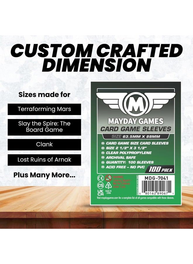 Mayday Games Card Sleeves 2 1/2" X 3 1/2" (4x100 Pack, 400 sleeves) - Image 3