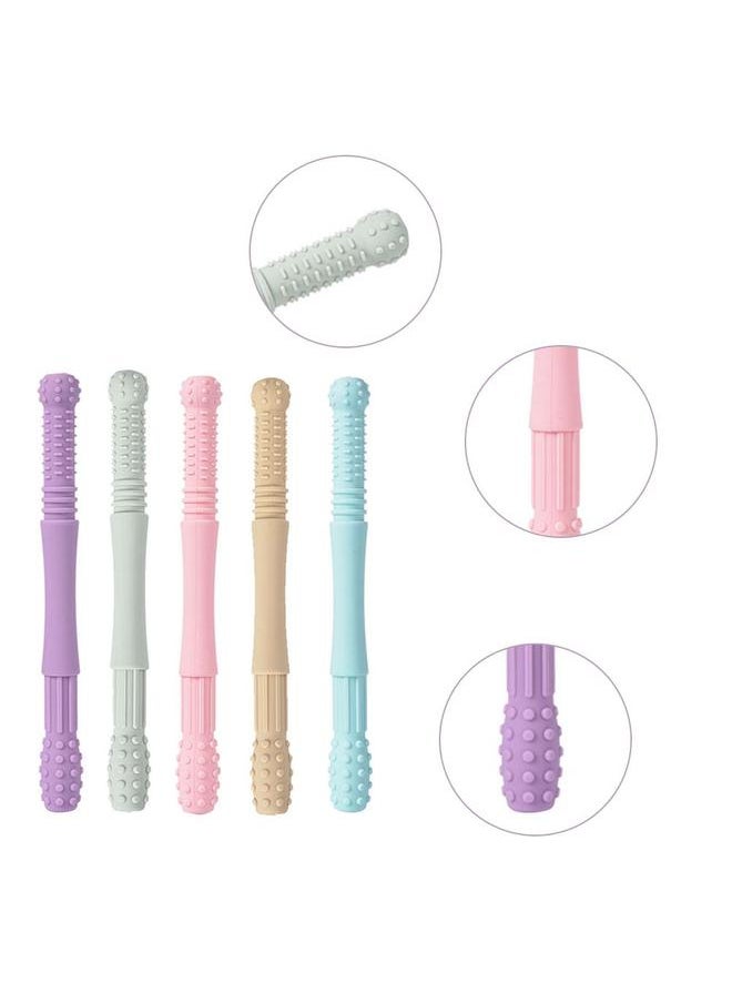 5Pcs Hollow Teething Tubes for Baby Soft Silicone Teether Baby Teething Toys with Cleaning Brush - pzsku/Z9359A5533013A862161FZ/45/_/1732119577/249aed4e-81f5-4bef-821e-ec4bf2b4d3c7