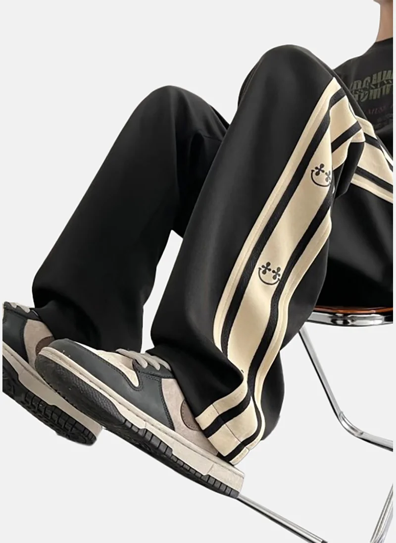 YUNIQEE Men Cotton Straight Fit Mid-Rise Korean Pants