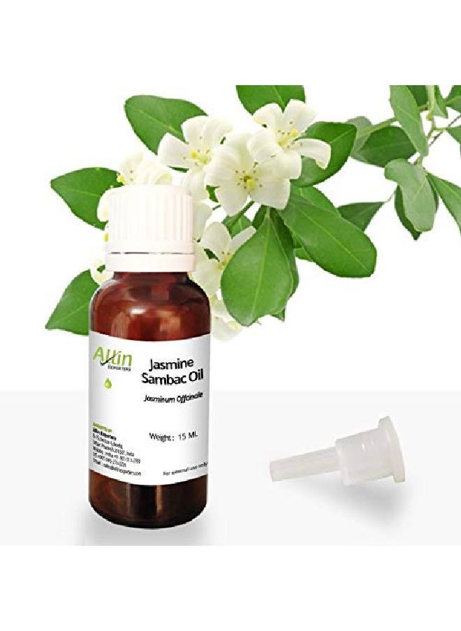 Allin Exporters Jasmine Sambac Oil 100% Pure l & Undiluted 15 ML  - Image 1