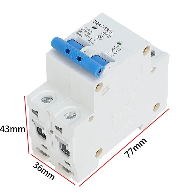 DZ47 63 Mini Circuit Breaker 1P 32A 24V 72V DC for E Bike Scooter Electrical System Protection - Image 4