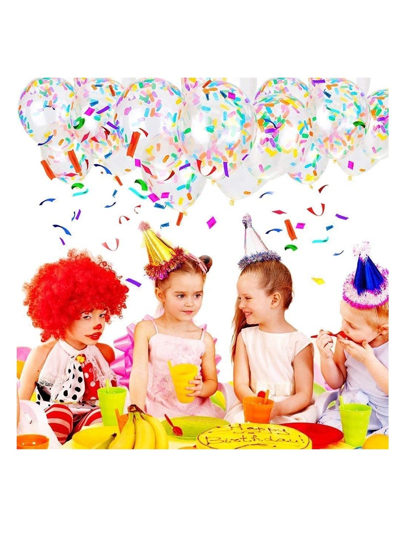 Excefore Party Balloons, Birthday Balloons Sprinkles Confetti Balloons Pack - Ice Cream Sprinkle Balloons. Latex Balloons, 12-Inch with Confetti for Party Decorations, Wedding & Bridal, Baby Shower (50PCS) - Image 4