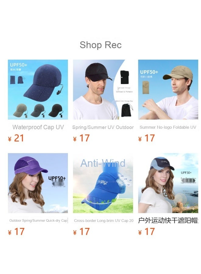 NIBEMINENT Sun Hat Outdoor Men's And Women's Sports Lndispensable Duckbill Hat - Image 3