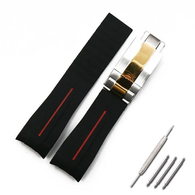 Bluejw 18mm 20mm 22mm Silicone Watch Strap – Quick Release Replaceable Band for Watches, Easy to Replace the Watch Strap - Image 1