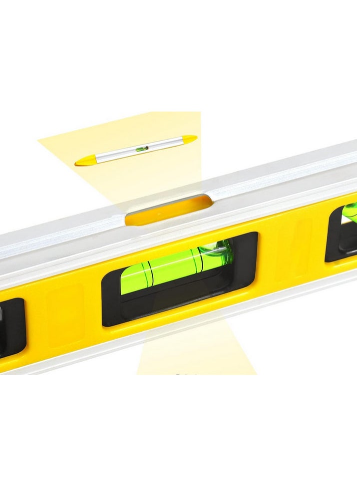 Multi-level water level with aluminum frame and magnetic mounting, multi-colored - Image 1