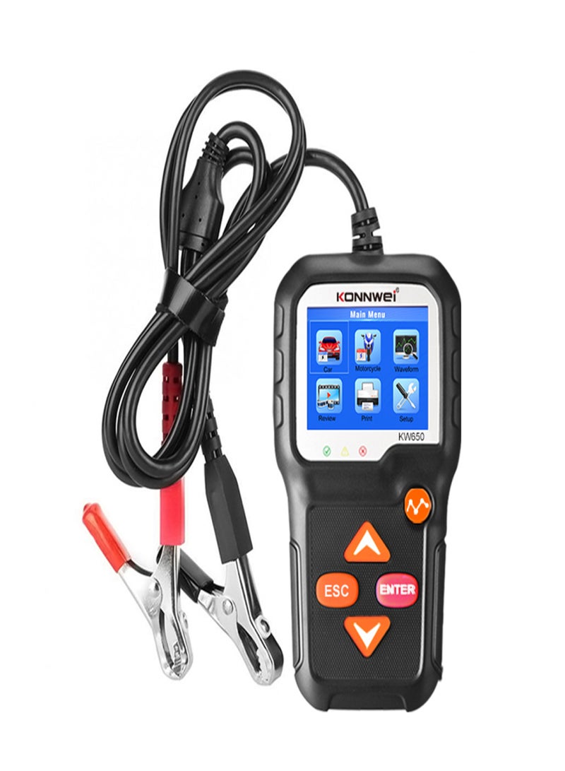 KONNWEI Car Battery Tester 12V Car Auto Battery Load Tester on Cranking System and Charging System Scan Tool Battery Tester Automotive for Cars/SUVs/Light Trucks - Image 1