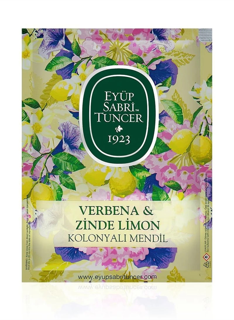 eyup sabri tuncer Wet Wipes - Verbena & Zinde Lemon Cologne Towel 50 Pieces (Large Size) - Image 2