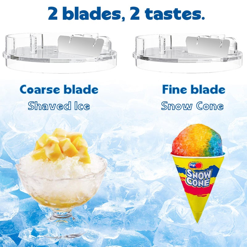 Eascandy Shaved Ice Attachment for KitchenAid Stand Mixer, Snow Cone Maker for KitchenAid with 8 Ice Molds, Stainless Steel Blade Ice Shaver Attachment for Kitchen Aid Mixer - Image 2