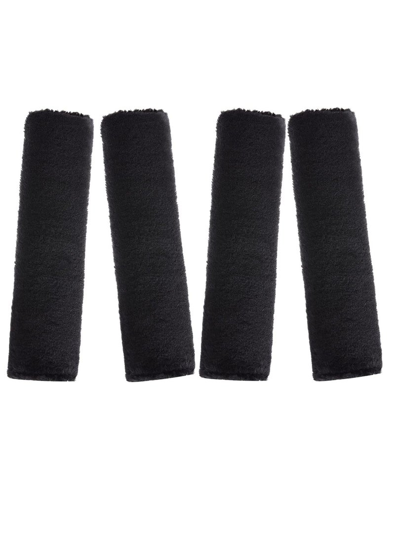 Excefore 4 Packs Car Seat Belt Pads Cover, Soft Comfort Comfortable Genuine Sheepskin Safety Seat Belt Strap Cover Shoulder Pad For Adult & Kid Car Use, Also Good For Backpack, Shoulder Bag & More - Image 1
