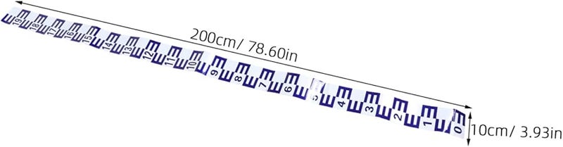 ملصق مسطرة مستوى الماء العاكس ذاتي اللصق للحمامات والخزانات والأحواض المائية سهل التطبيق - Image 3