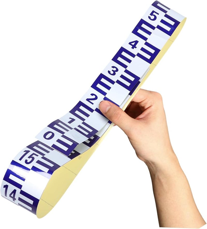 ملصق مسطرة مستوى الماء العاكس ذاتي اللصق للحمامات والخزانات والأحواض المائية سهل التطبيق - Image 5