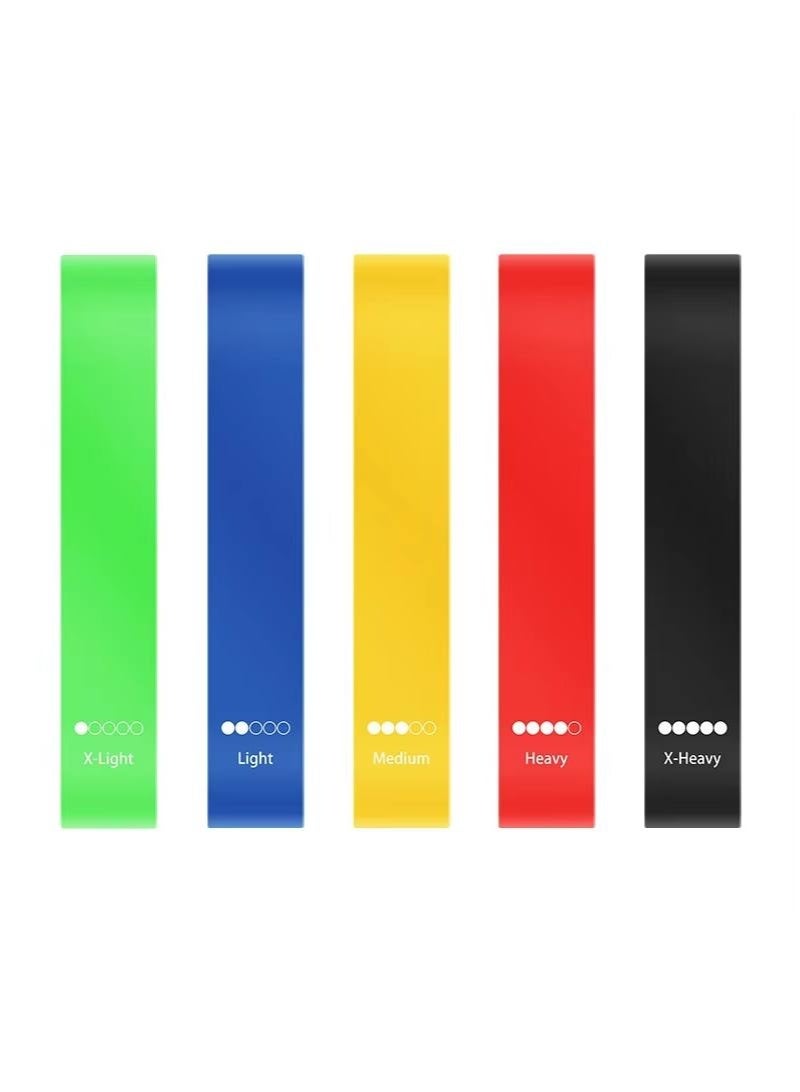 Kramers & Co Resistance Bands Set of 5 – Assorted Strength Levels Exercise Loop Bands for Fitness, Yoga, Gym, Stretching, Arm, Leg & Glute Workouts - Image 1