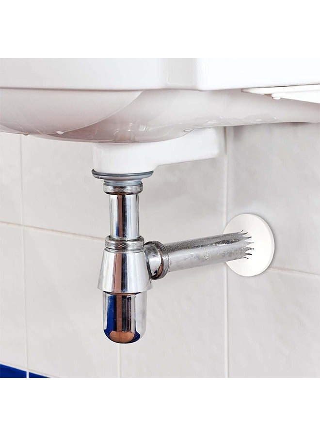 MVAQKLM  5 Pcs Pipe Cover Decoration Radiator Pipe Covers for 14mm-29mm Plastic Escutcheon Plumbing Cover Plates Water Pipe Cover Water Pipe Drain Line Cover Plastic White Toilet Pipe Cover - Image 5