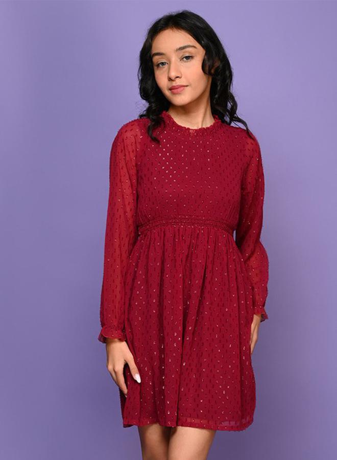 ليل بيكس فستان بنسيج لوريكس مع اكمام طويلة - Image 3