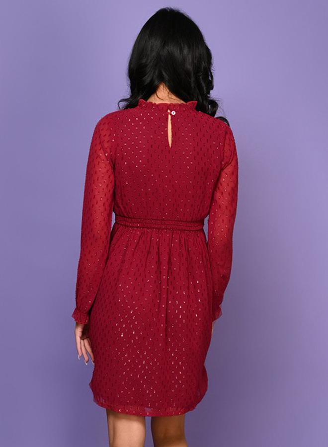 ليل بيكس فستان بنسيج لوريكس مع اكمام طويلة - Image 5