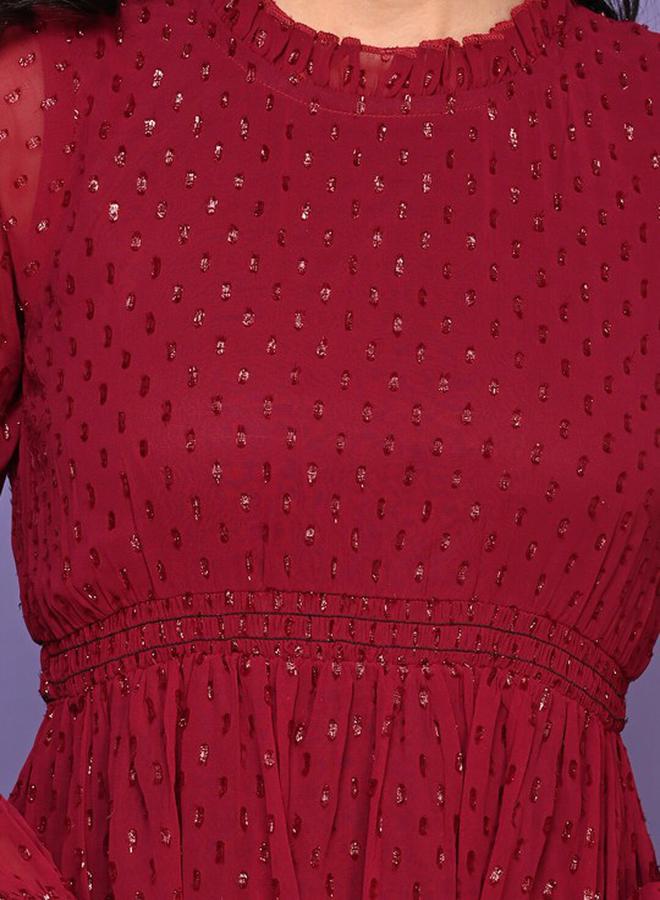 ليل بيكس فستان بنسيج لوريكس مع اكمام طويلة - Image 2