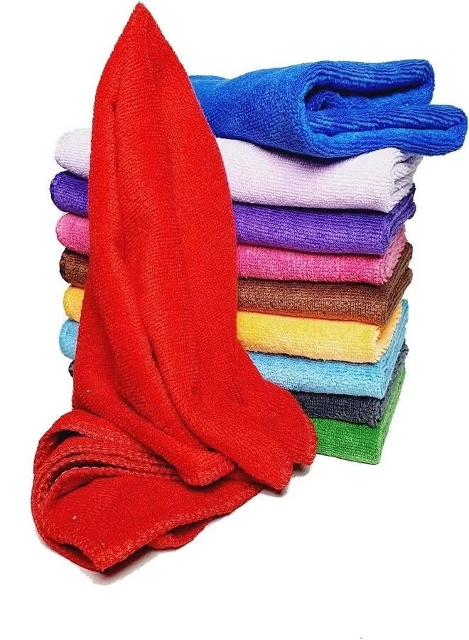Microfiber Cleaning Towels 30 x 30 cm, Ultra Absorbent Microfiber Cleaning Cloth | Scratch & Lint Free Car Duster | Multi-Purpose, Reusable Cleaning Rags for Home, Kitchen use. (6-Pack) - Image 3