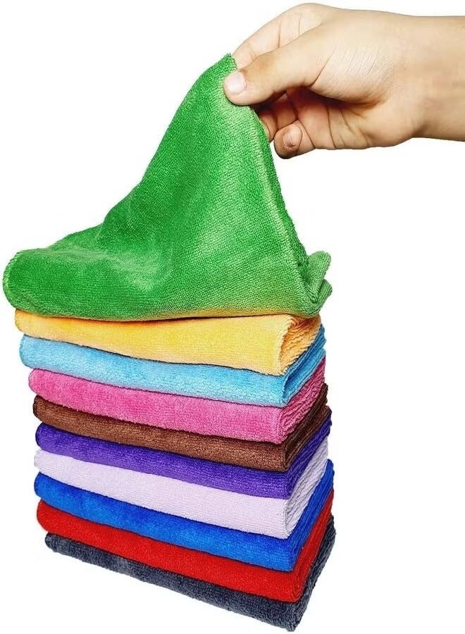 Microfiber Cleaning Towels 30 x 30 cm, Ultra Absorbent Microfiber Cleaning Cloth | Scratch & Lint Free Car Duster | Multi-Purpose, Reusable Cleaning Rags for Home, Kitchen use. (6-Pack) - Image 2