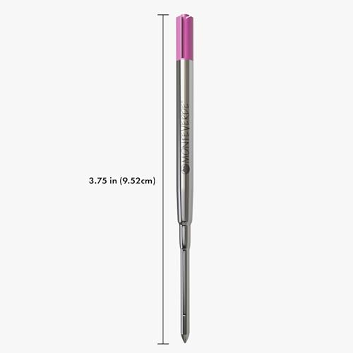 Monteverde Ballpoint Refill to Fit Sheaffer Ballpoint Pens, Medium Point, Soft Roll, Pink, 2 per Pack (S132PK) - Image 3