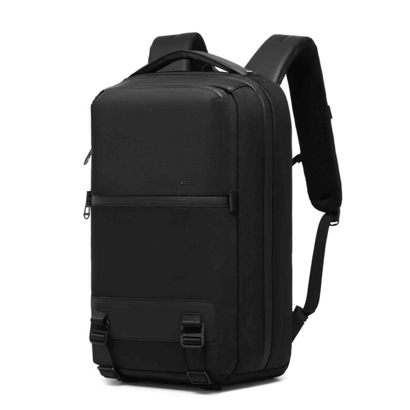 OZUKO Waterproof Lightweight Travel Laptop Backpack for Men, 90 Degree Flat-Open Design, Hidden Anti-Theft Pockets, Flight-Ready Daypack, Black, 9851 - Image 1
