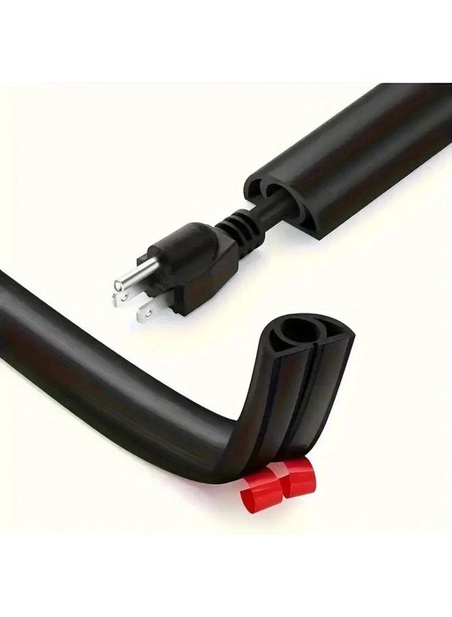 Fire Resistant TPE Cable Conduit 19 69inch Long Black 20 Grooves - Image 5