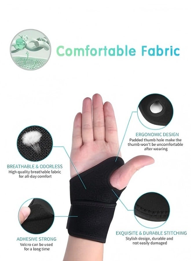 Runyang Runyang Compression Wrist Brace - Breathable, Sweat-Wicking, Support For Weightlifting, Fitness Training And Joint Protection Adjustable Comfort Wrist Support, Sports Essential For Men And Women, Suitable For Wrist Joints (Black) - Image 4