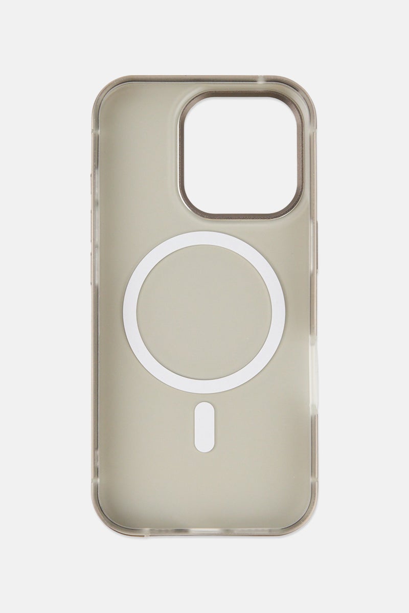 LEVELO iPhone 16 Pro Mia Matte Silicone Protective Case, Grey - Image 2