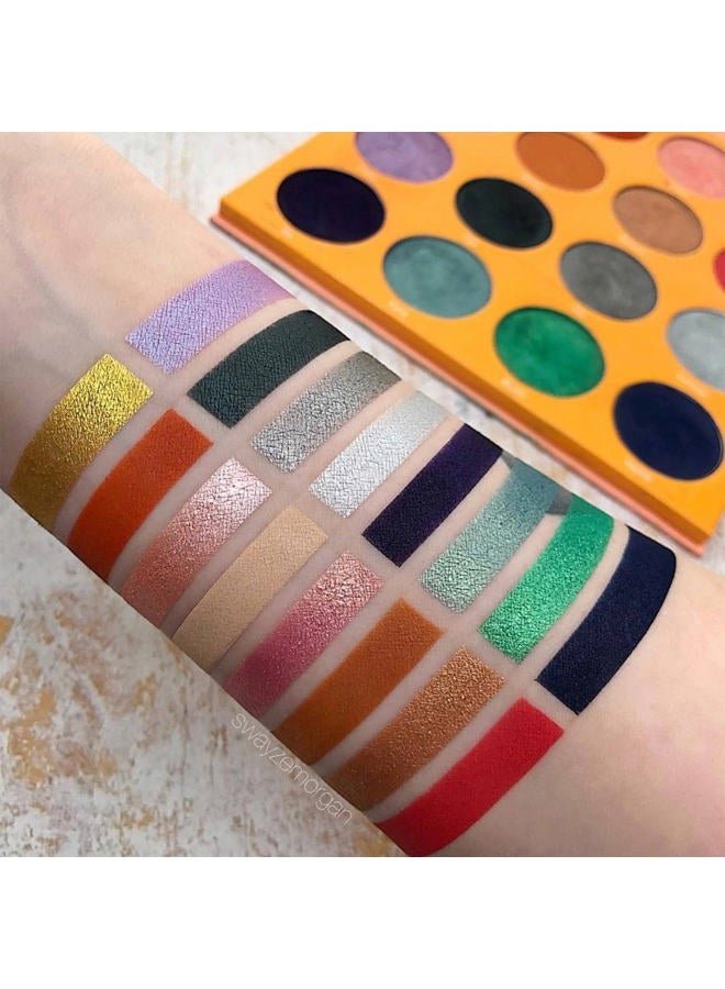 Palette The Magic Mini - Bright and Bold Red, Shades of 16, Professional Eye Makeup, Pigmented Palette, Makeup Palette for Eye Color & Shine