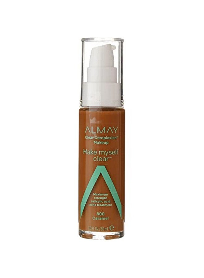 Almay Clear Complexion Make Myself Clear Foundation Makeup Caramel 800 1 Fl Oz - Image 1