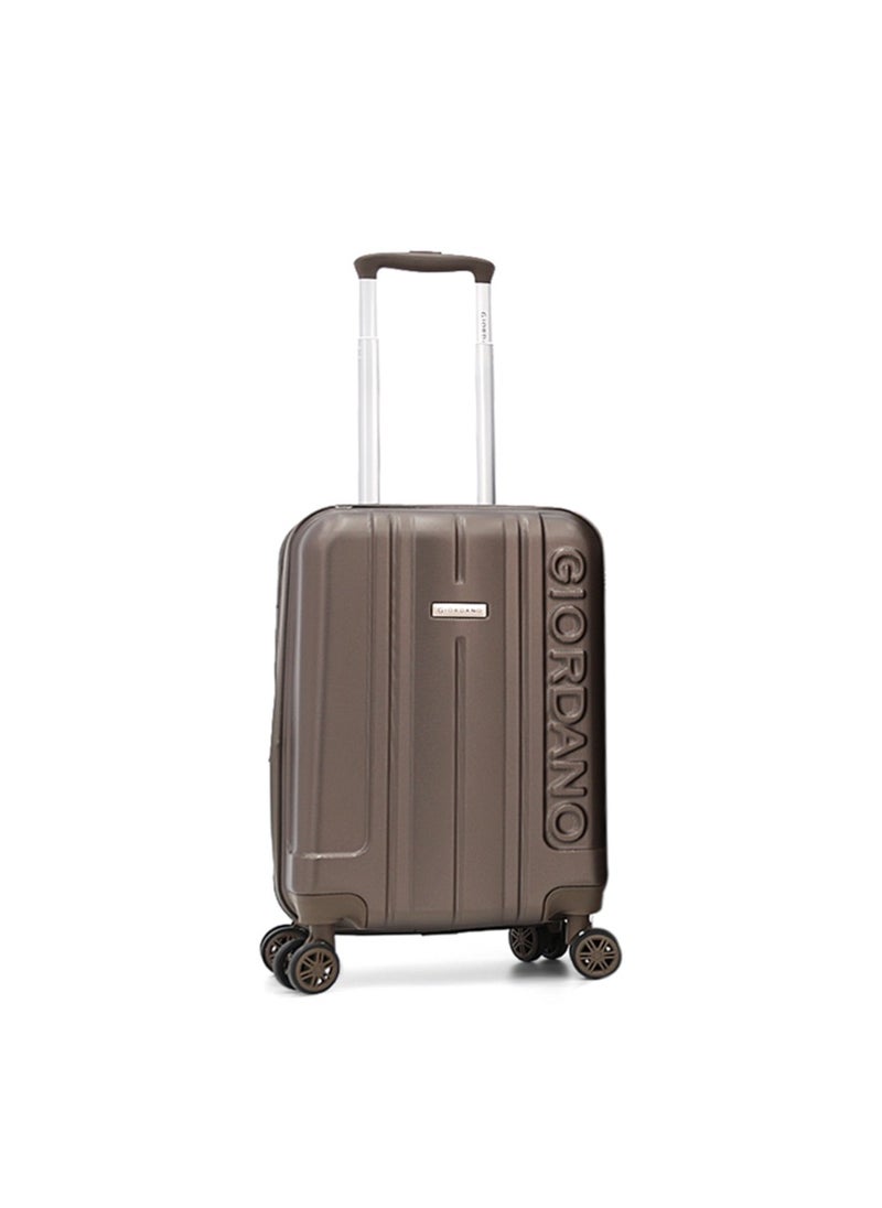 GIORDANO Giordano Hardshell 20-Inch Carry-On Trolley Bag,Brown  - Image 1